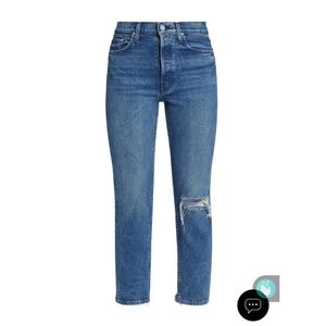 MOTHER SUPERIOR the tomcat completely over high rise distressed jeans